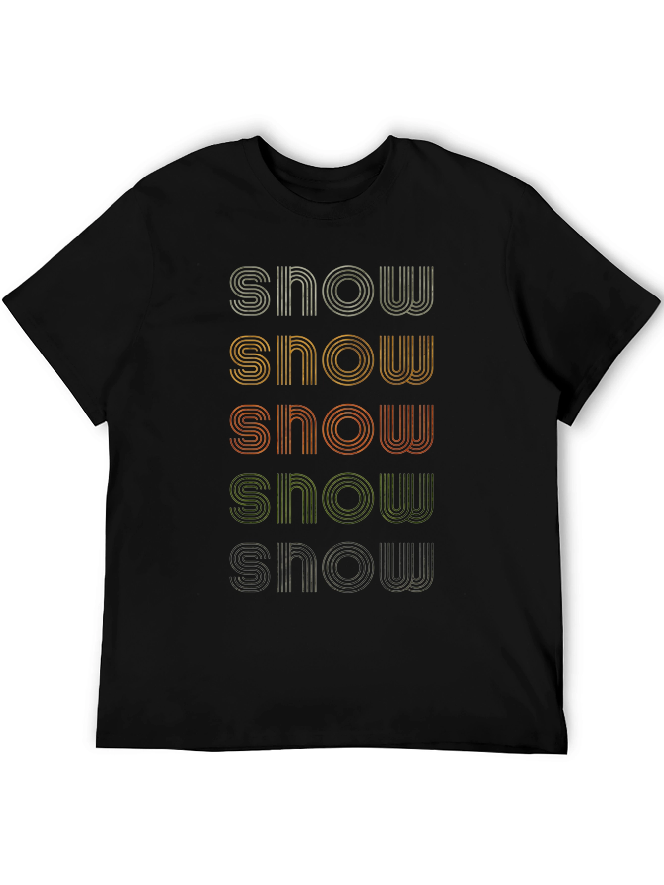 Retro Snow Graphic Tee - Vintage Inspired Design
