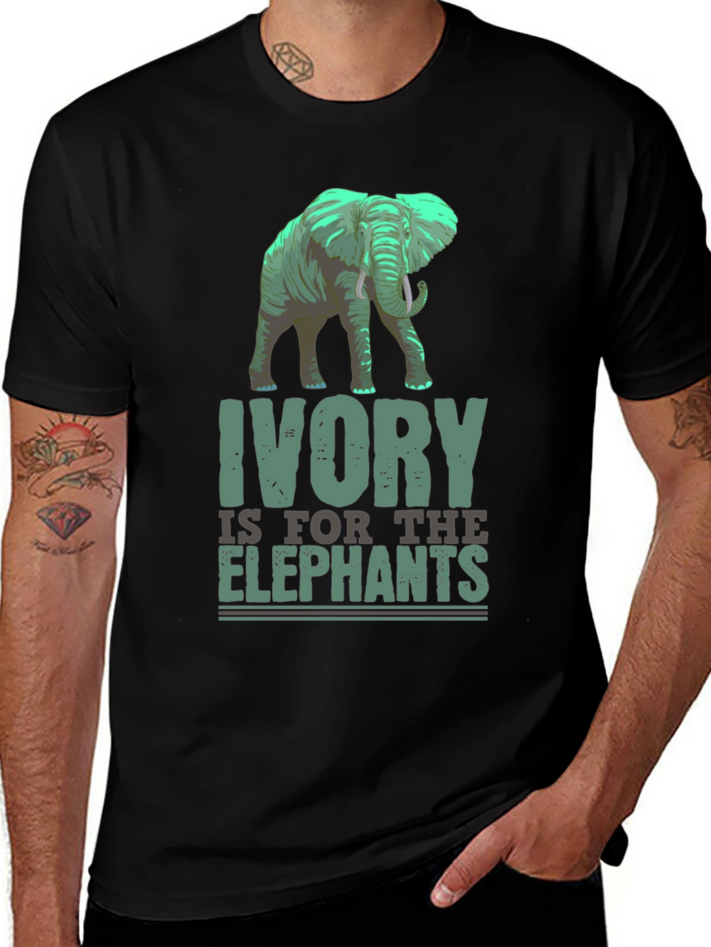 Ivory is for the Elephants Graphic T-Shirt