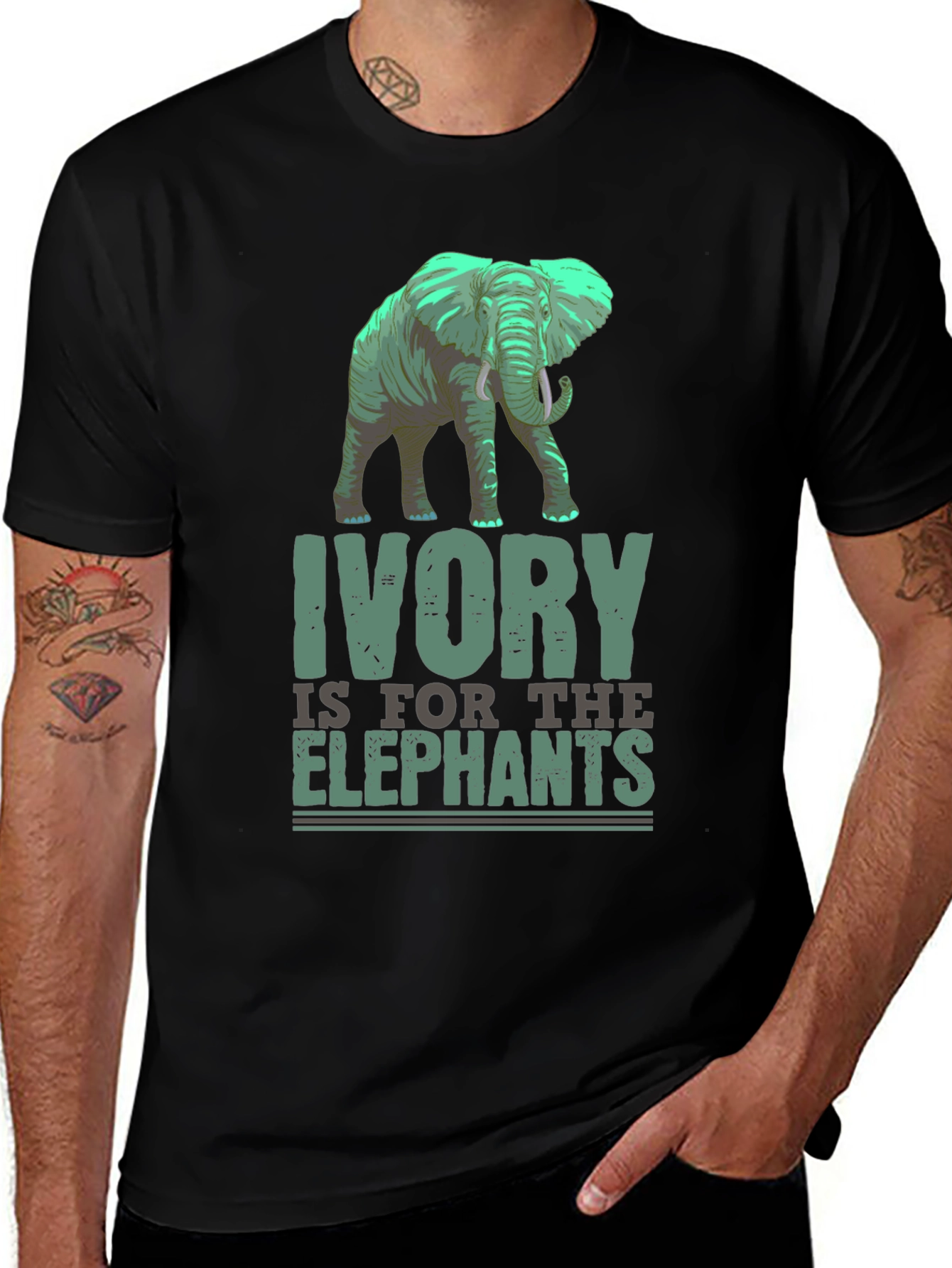 Ivory is for the Elephants Graphic T-Shirt