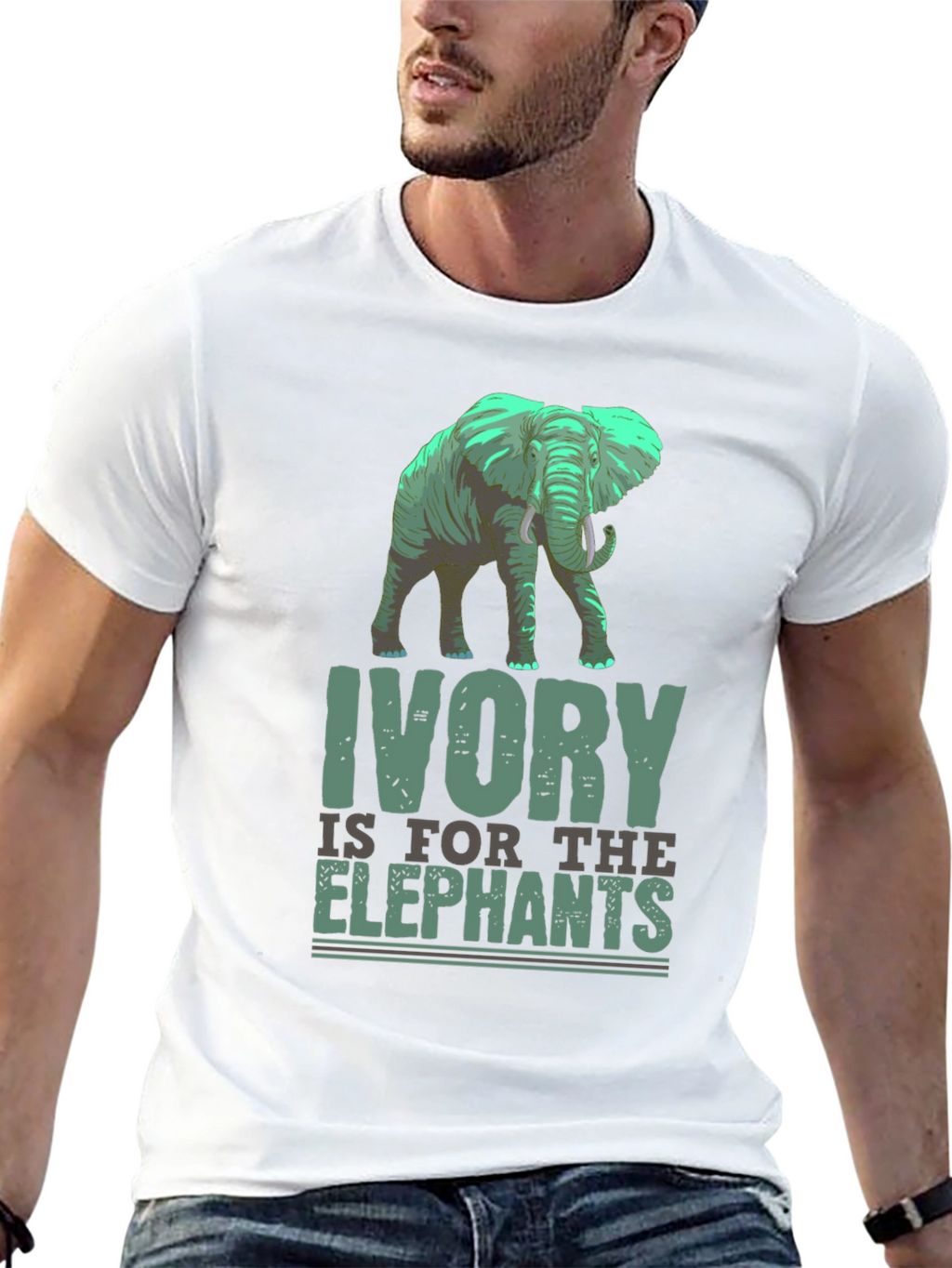 Ivory is for the Elephants Graphic T-Shirt