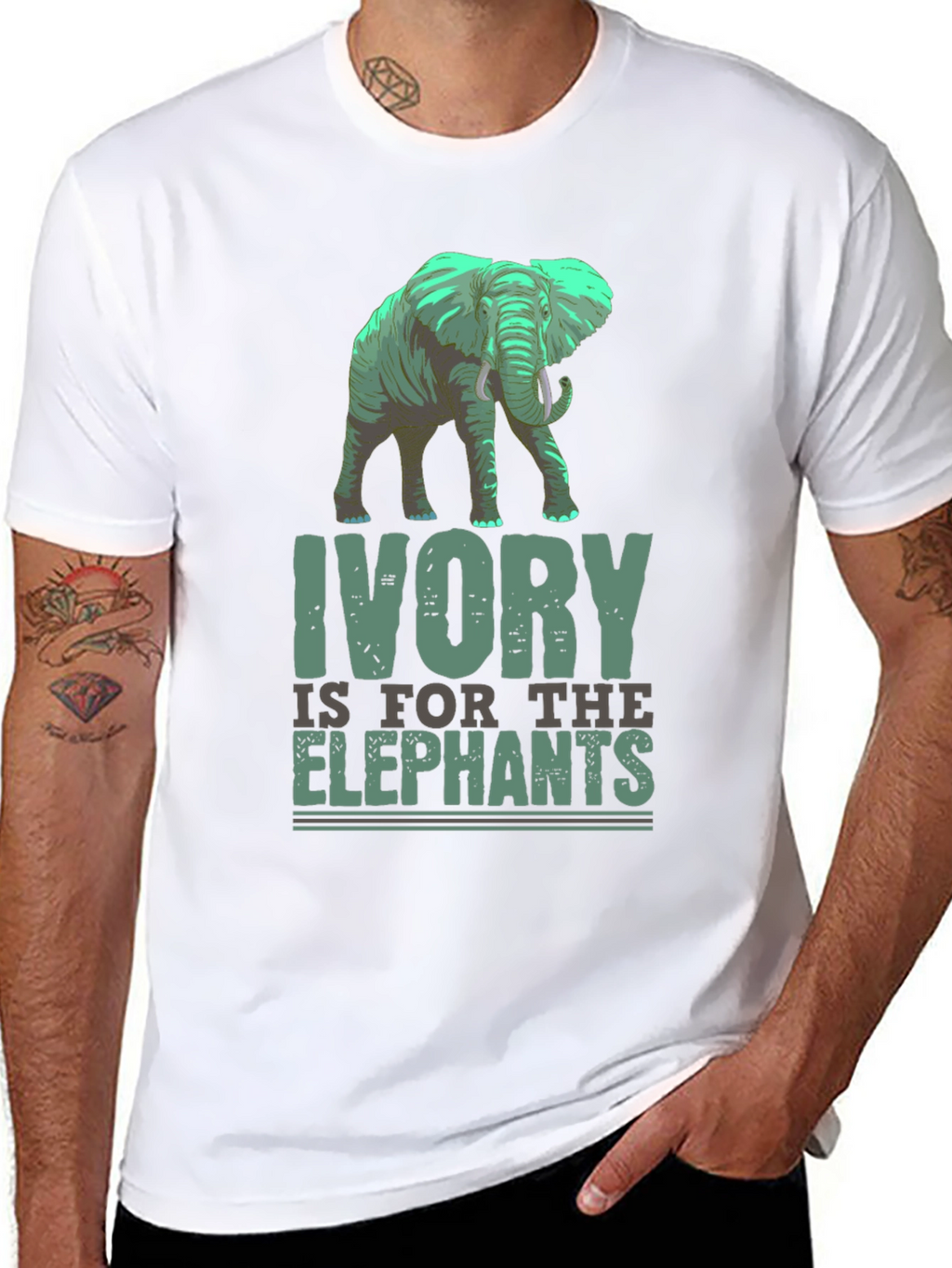 Ivory is for the Elephants Graphic T-Shirt