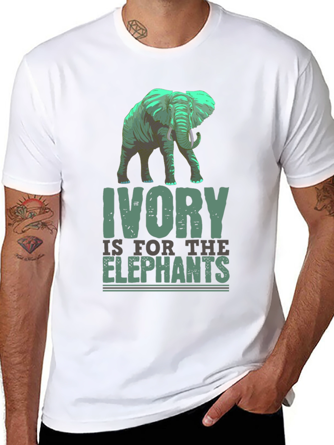 Ivory is for the Elephants Graphic T-Shirt