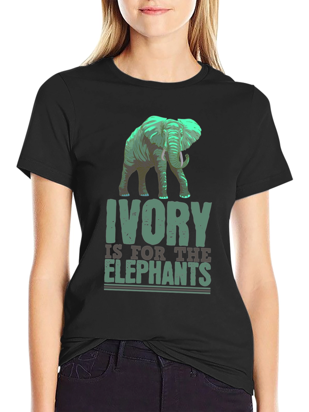 Ivory is for the Elephants Graphic T-Shirt