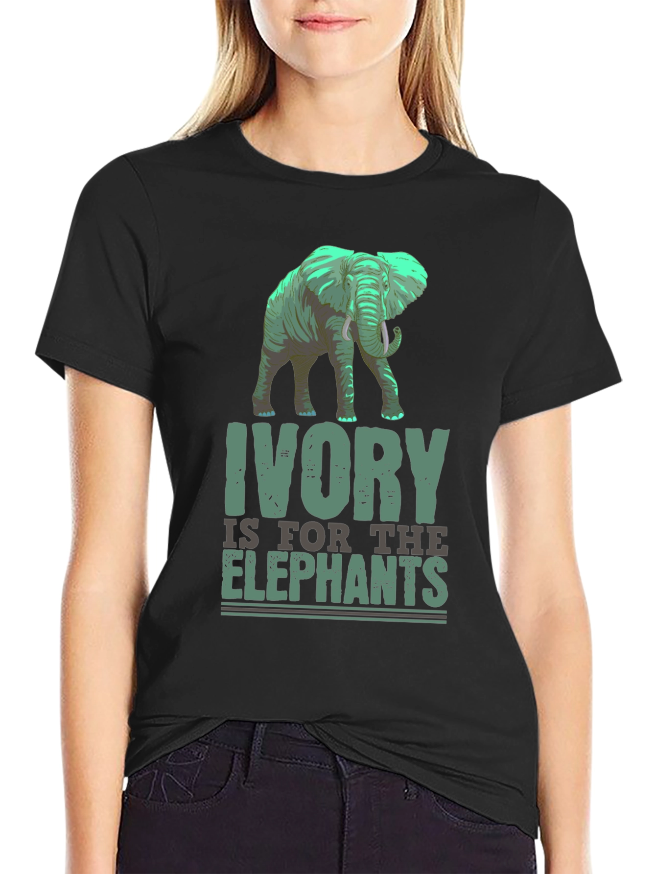 Ivory is for the Elephants Graphic T-Shirt