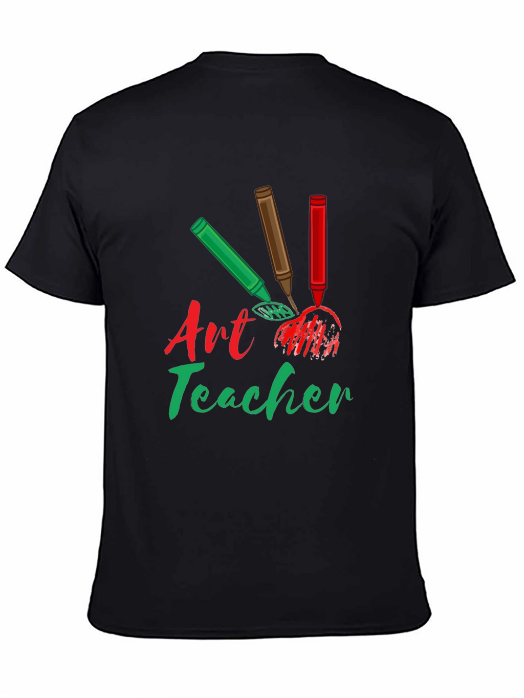 Art Teacher T-Shirt: Crayon Design Teacher Gift