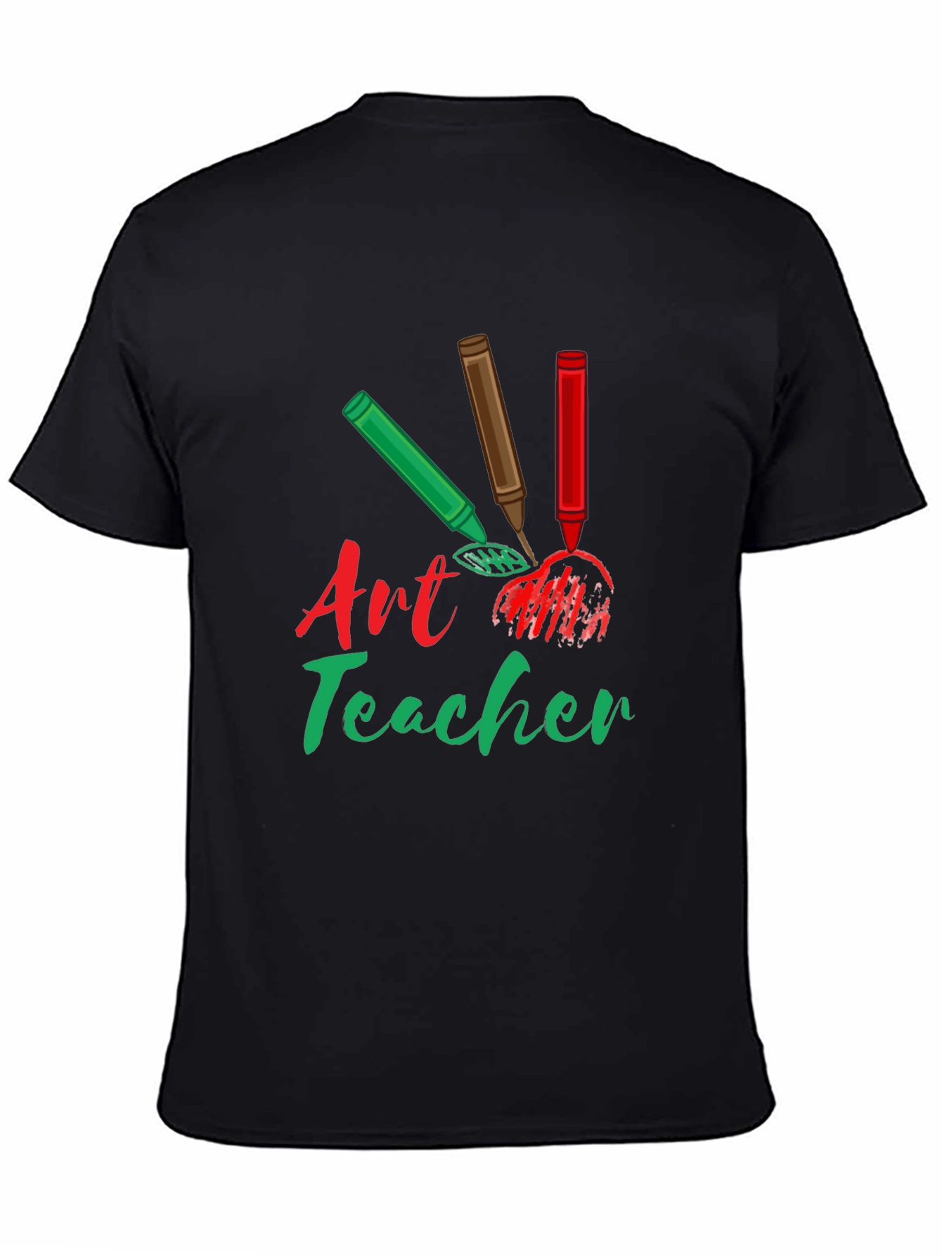 Art Teacher T-Shirt: Crayon Design Teacher Gift