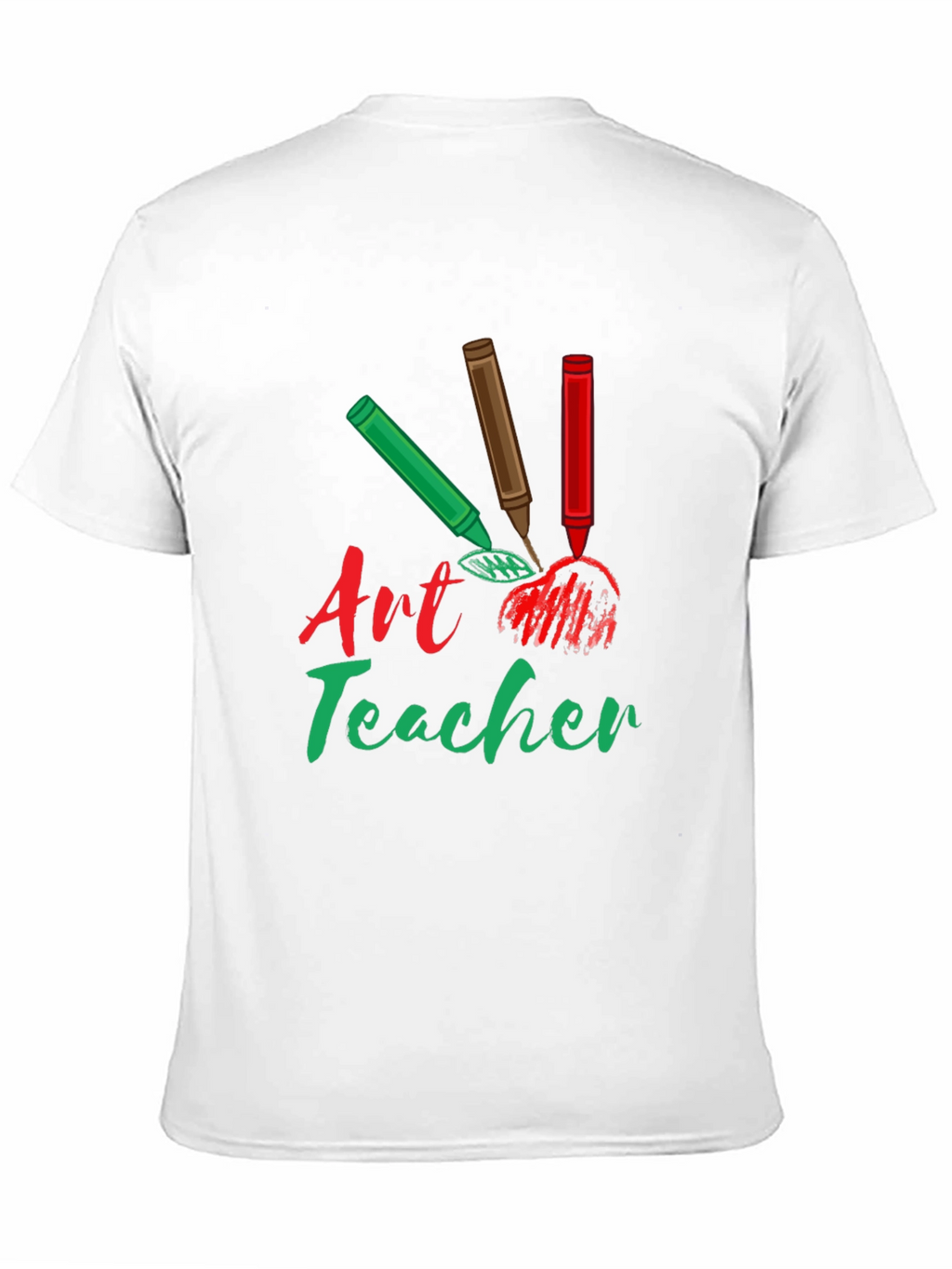 Art Teacher T-Shirt: Crayon Design Teacher Gift