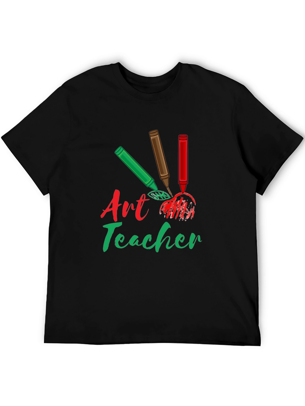 Art Teacher T-Shirt: Crayon Design Teacher Gift