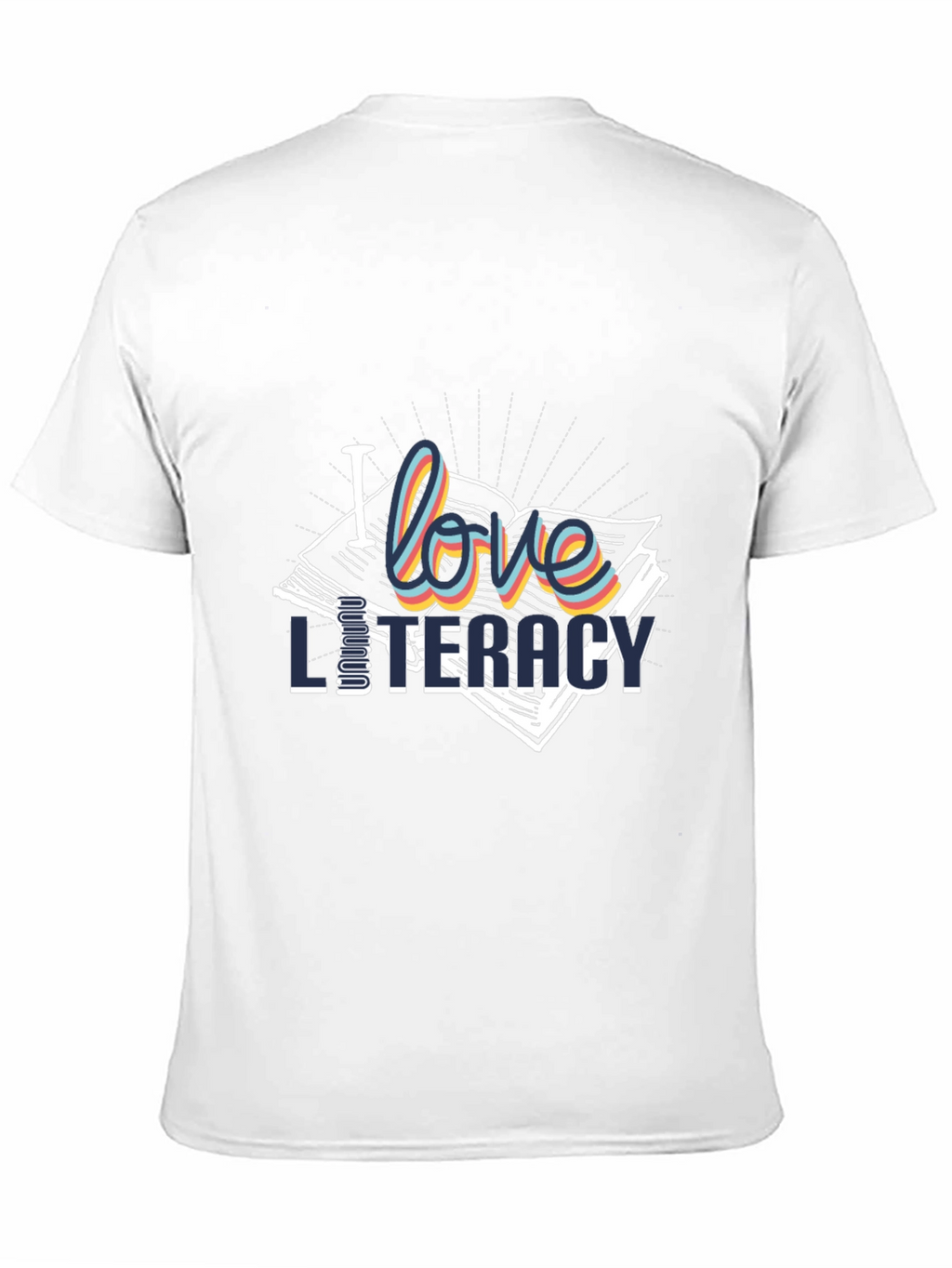 I Love Literacy T-Shirt | Stylish Book Lover Tee
