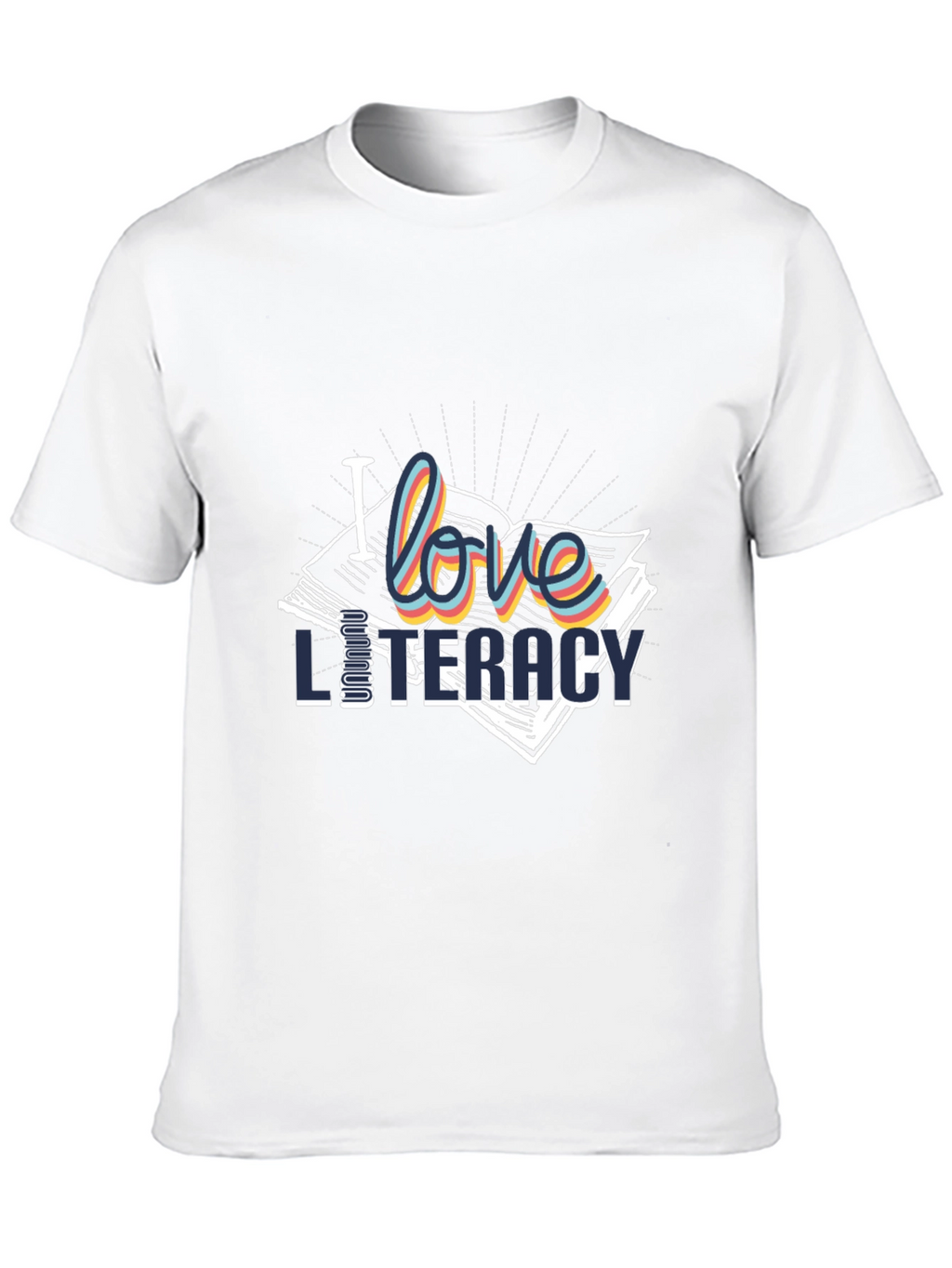 I Love Literacy T-Shirt | Stylish Book Lover Tee