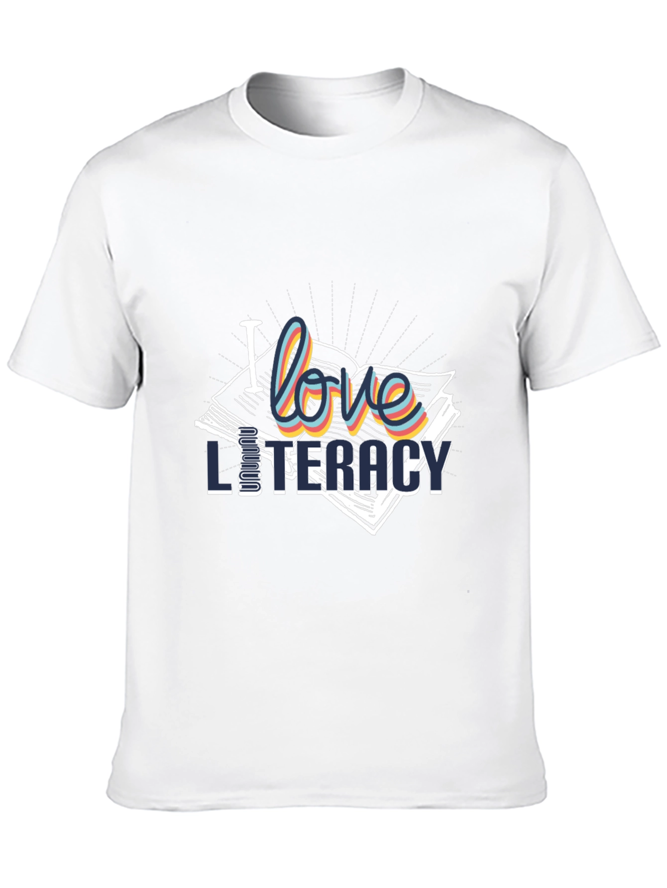I Love Literacy T-Shirt | Stylish Book Lover Tee