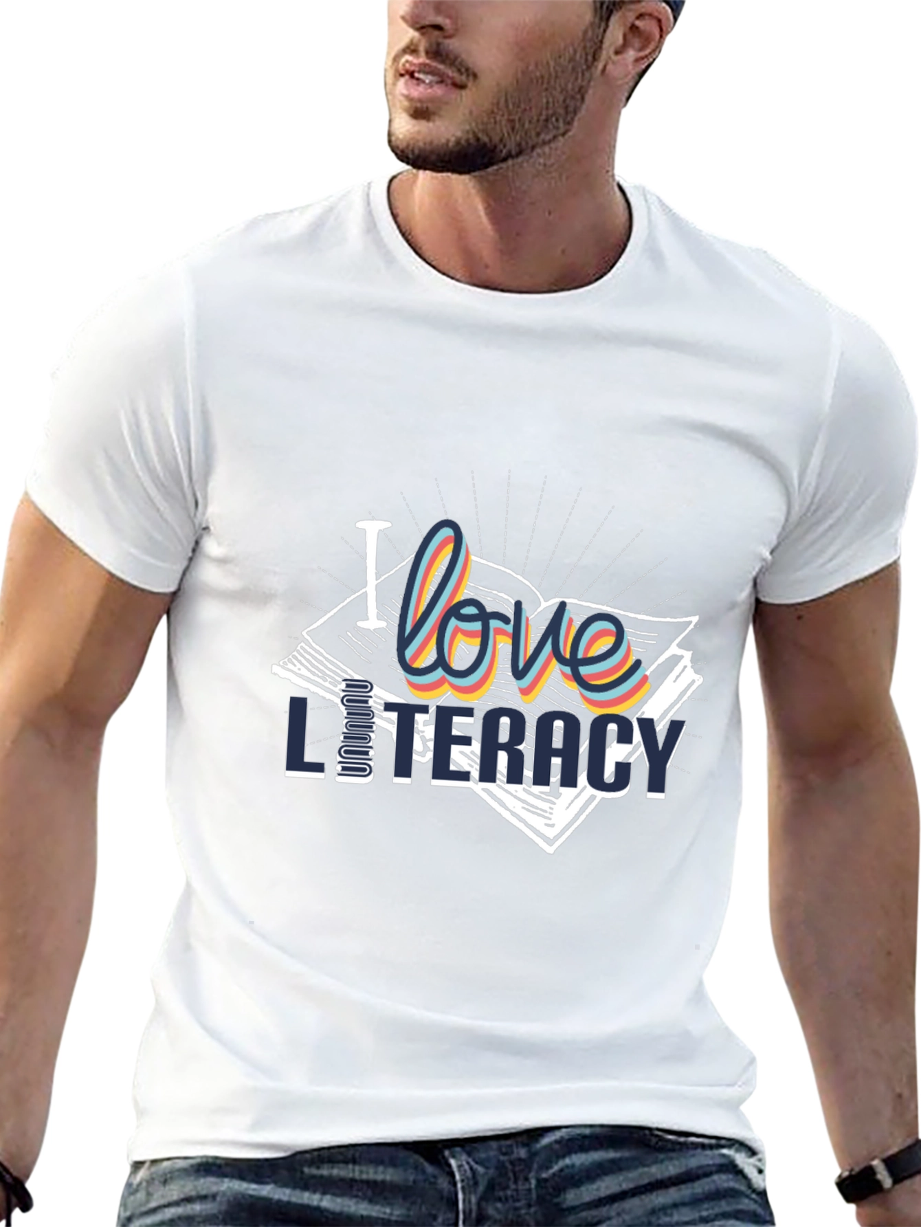 I Love Literacy T-Shirt | Stylish Book Lover Tee