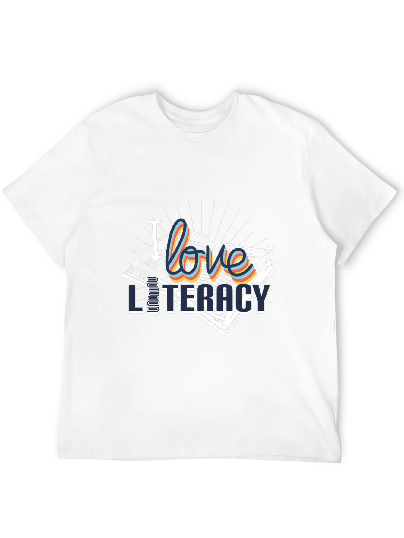 I Love Literacy T-Shirt | Stylish Book Lover Tee