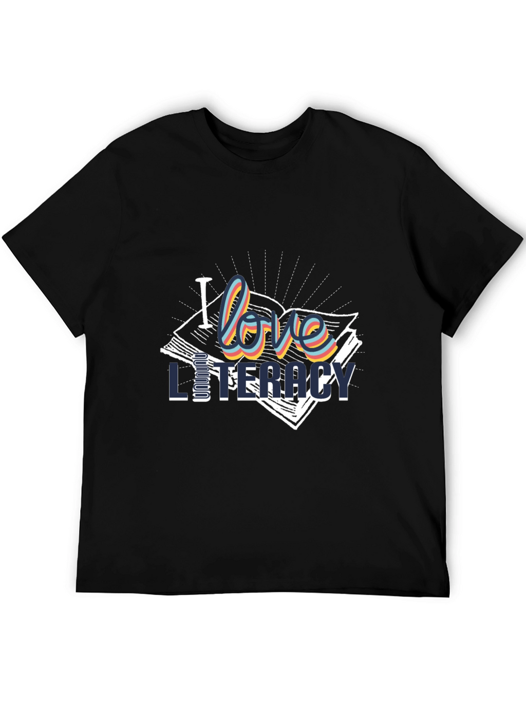 I Love Literacy T-Shirt | Stylish Book Lover Tee
