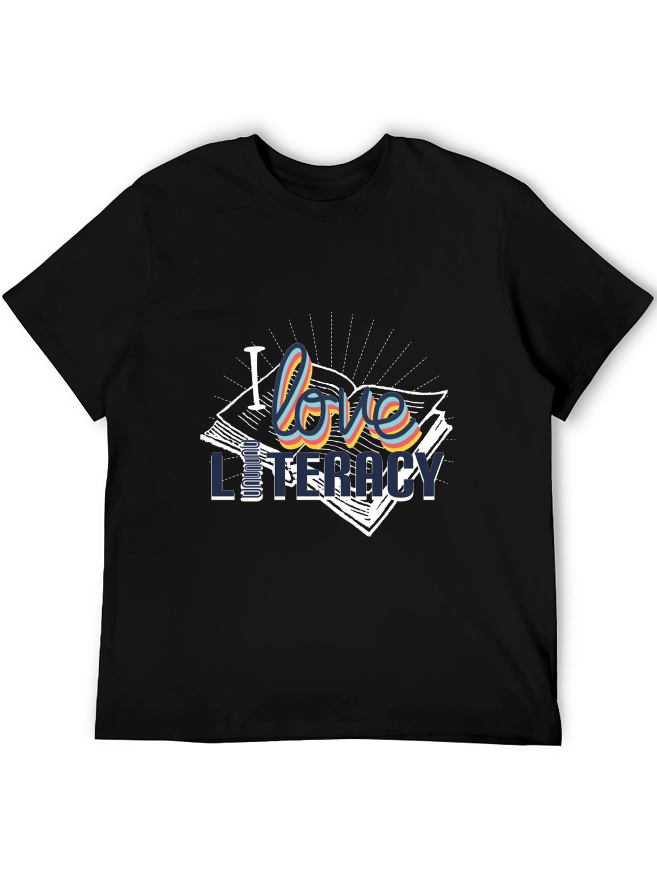 I Love Literacy T-Shirt | Stylish Book Lover Tee
