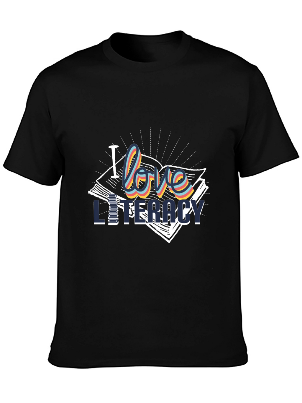 I Love Literacy T-Shirt | Stylish Book Lover Tee