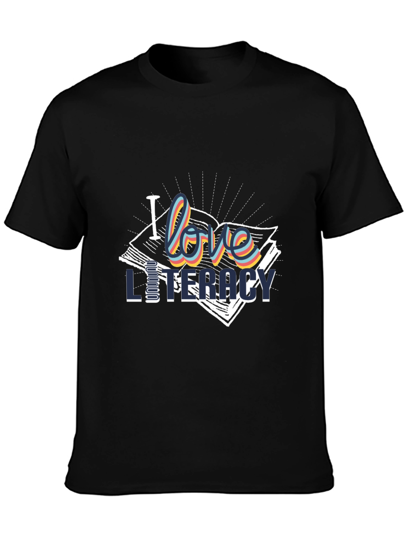 I Love Literacy T-Shirt | Stylish Book Lover Tee