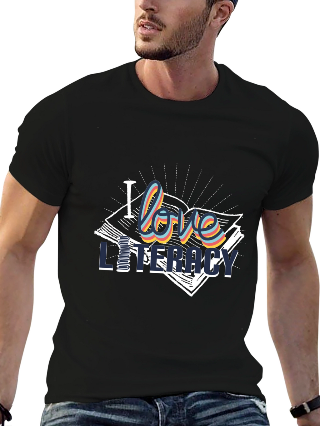 I Love Literacy T-Shirt | Stylish Book Lover Tee