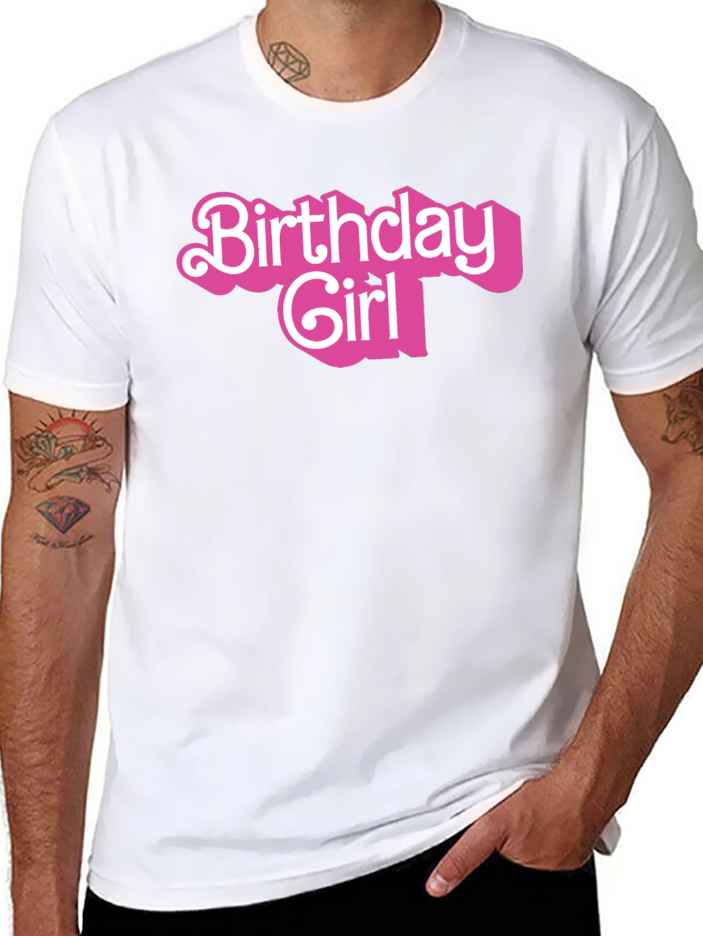 Birthday Girl Graphic Tee - Black Cotton Shirt
