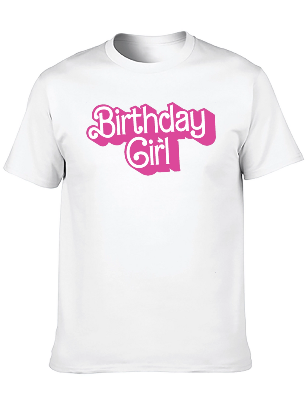 Birthday Girl Graphic Tee - Black Cotton Shirt