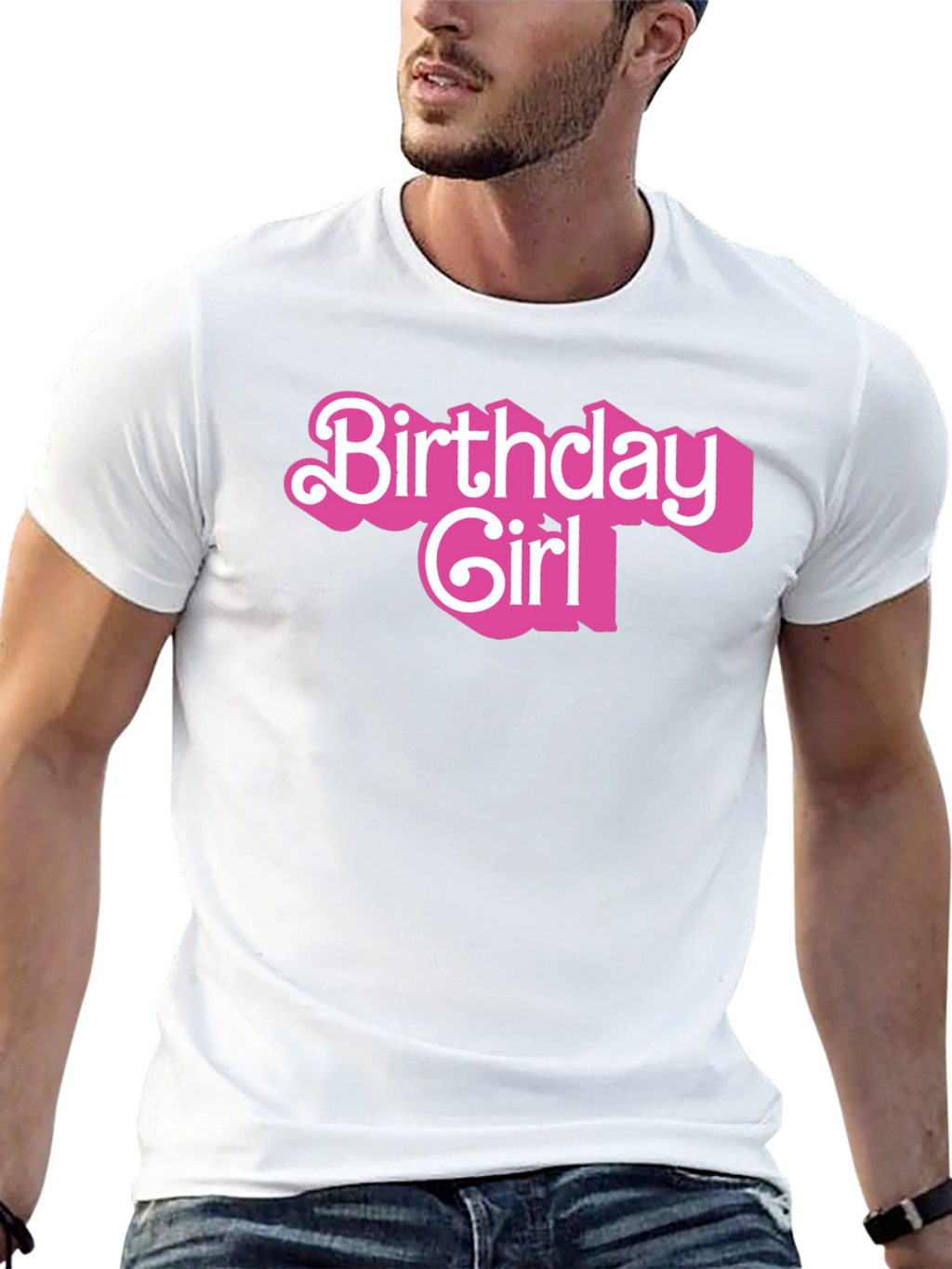 Birthday Girl Graphic Tee - Black Cotton Shirt