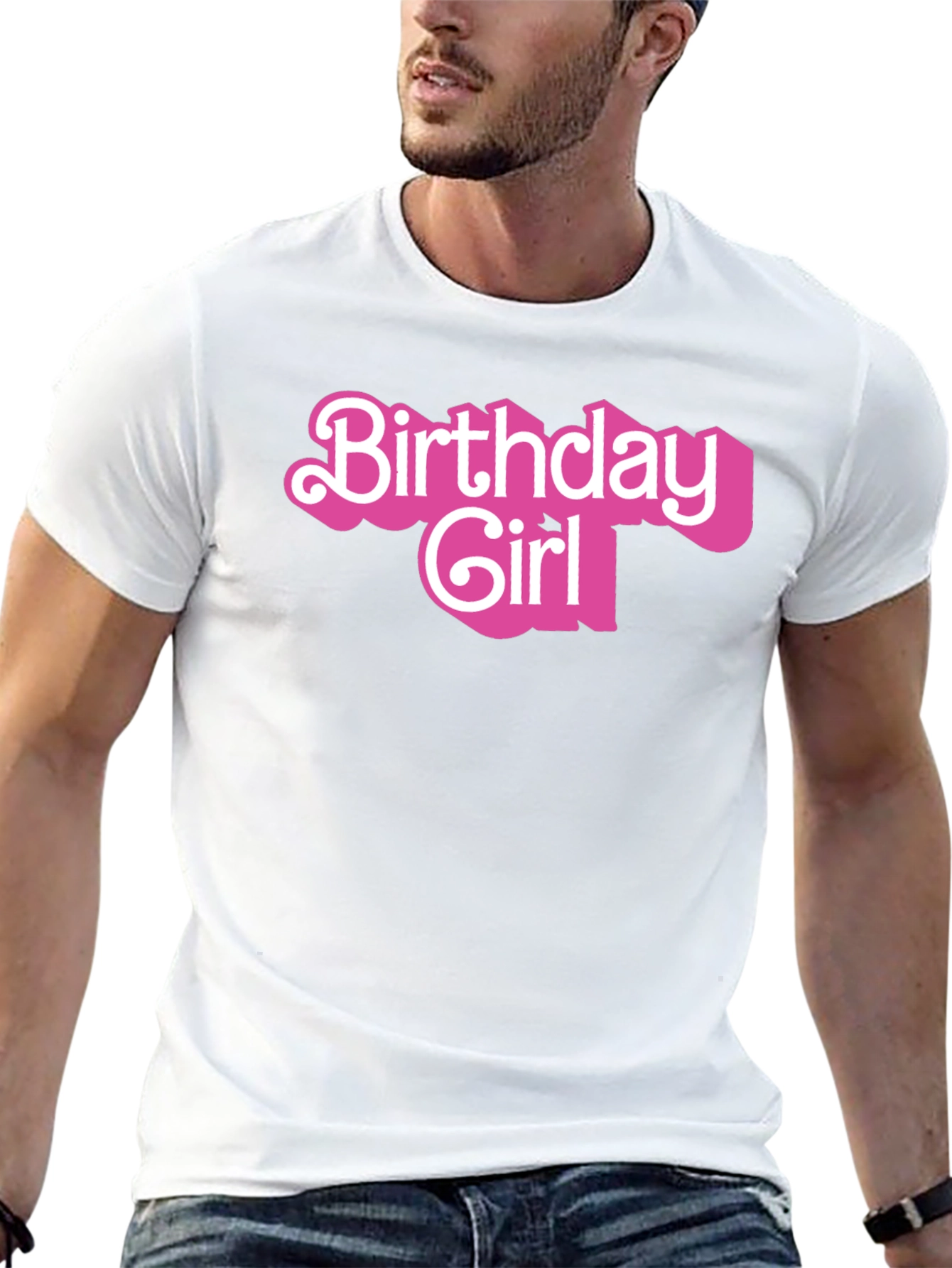 Birthday Girl Graphic Tee - Black Cotton Shirt