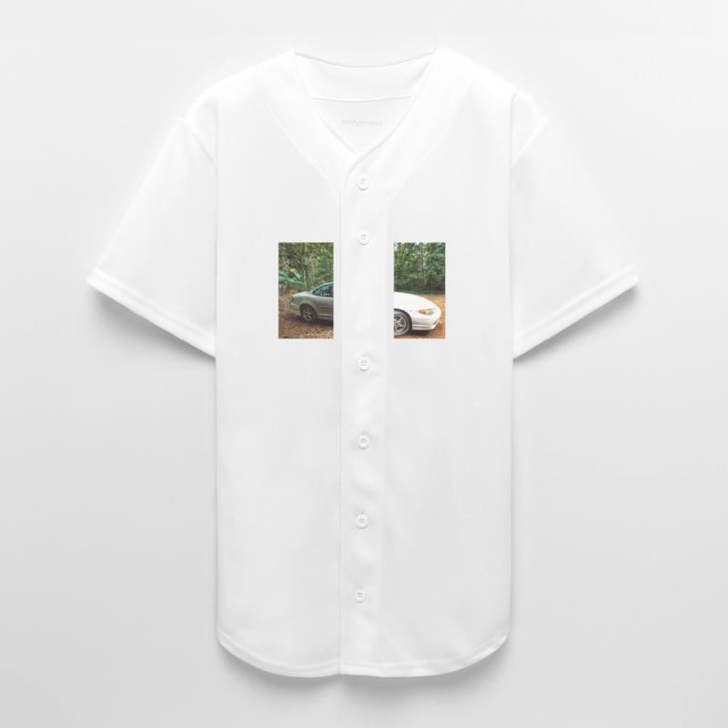 Abandoned Car in Forest Scene