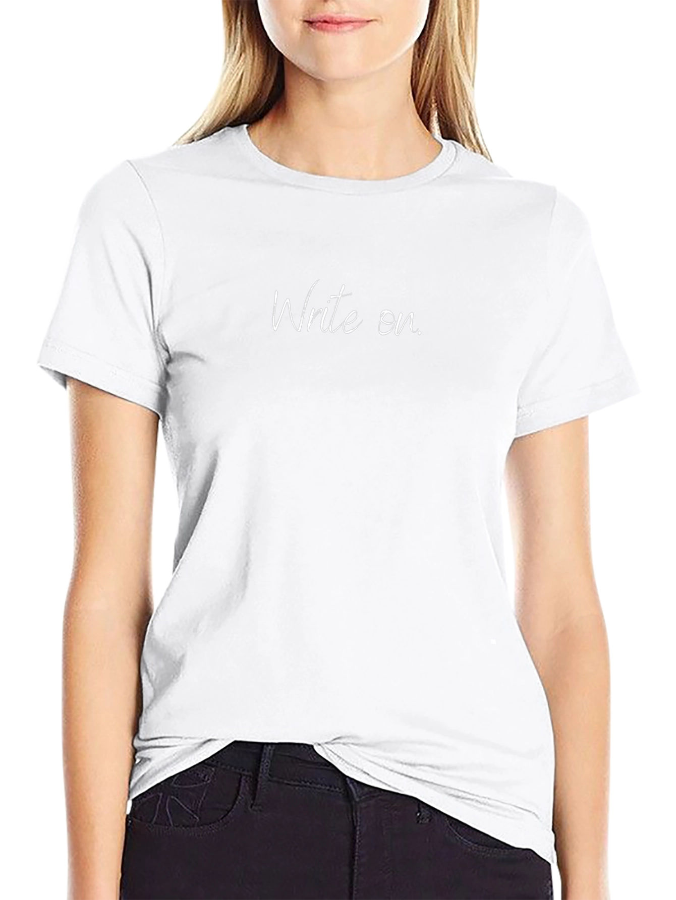 Write On Black Tee - Motivational Shirt
