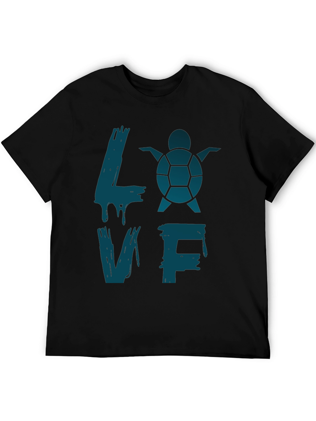 Turtle Love Graphic T-Shirt - Black