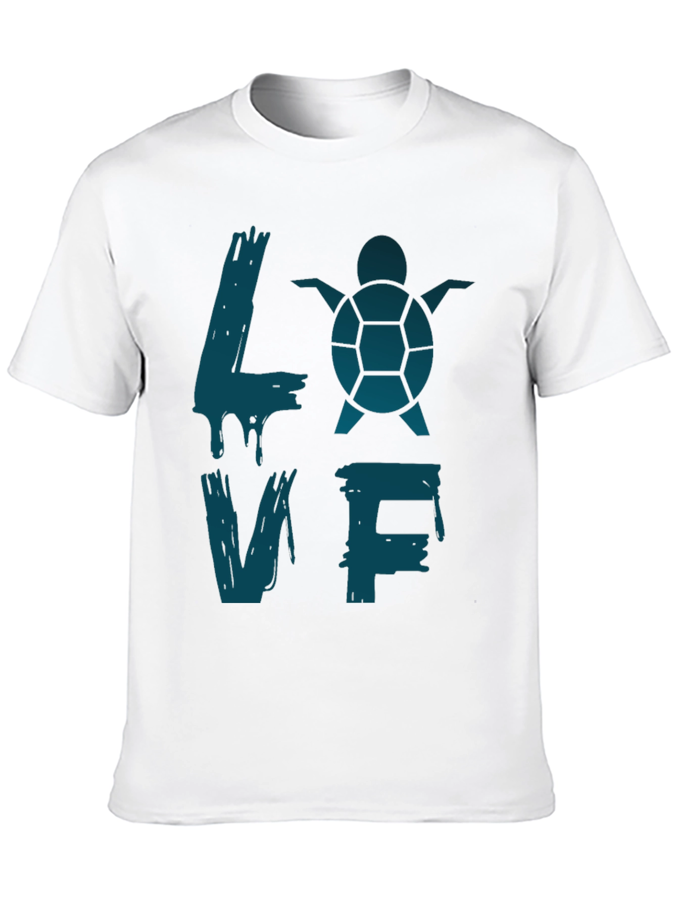 Turtle Love Graphic T-Shirt - Black
