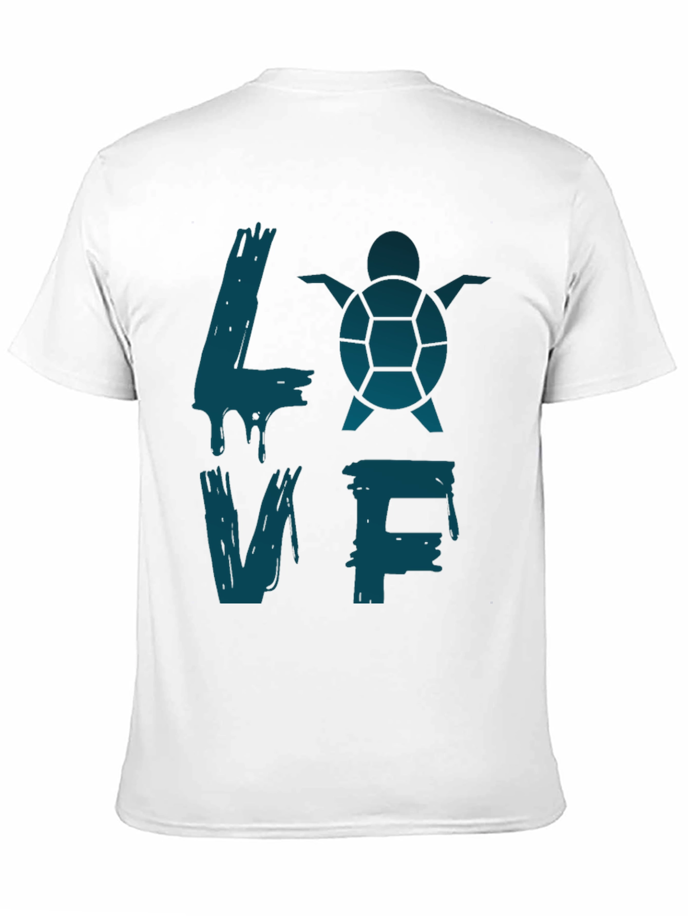 Turtle Love Graphic T-Shirt - Black