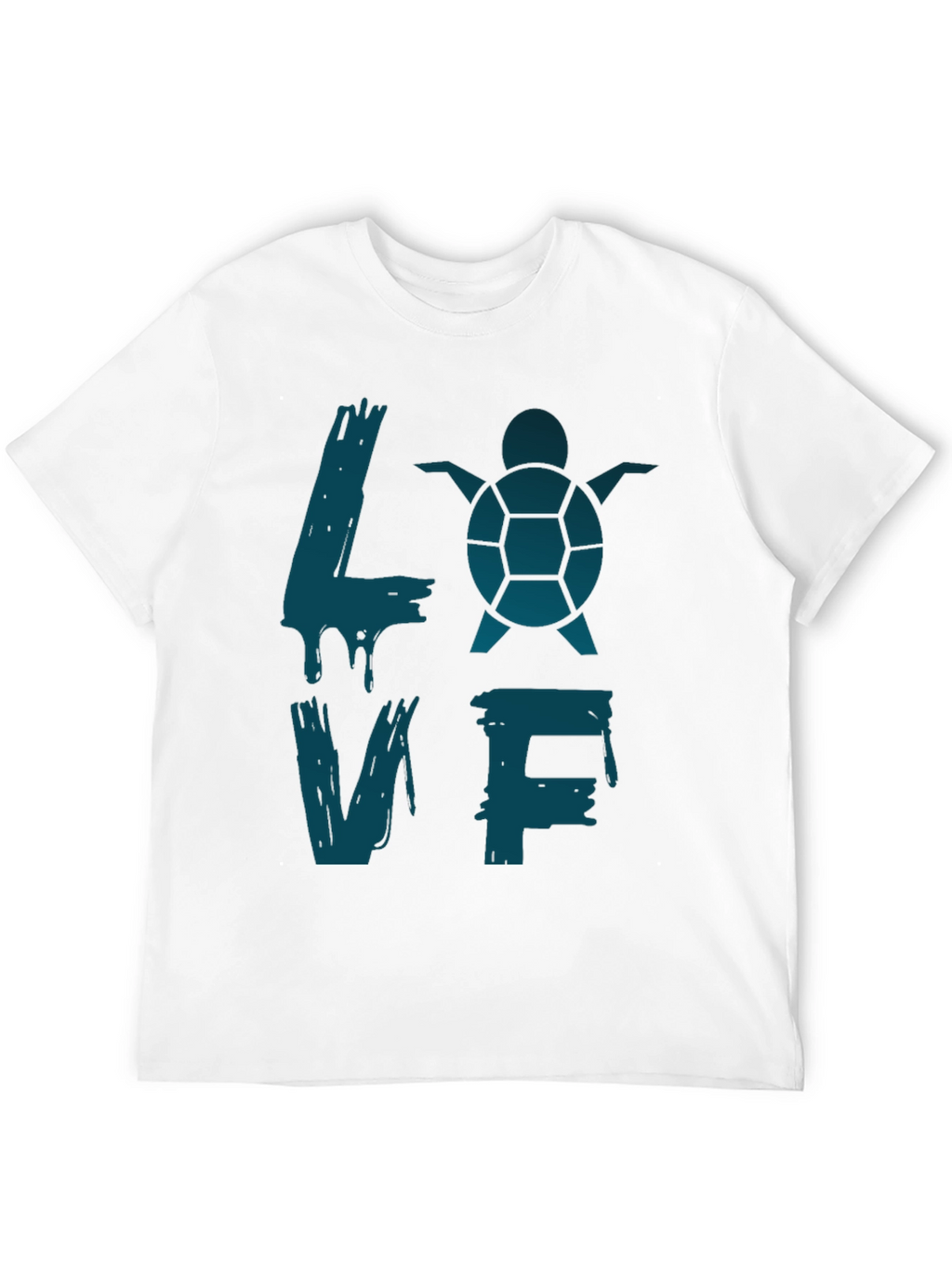 Turtle Love Graphic T-Shirt - Black