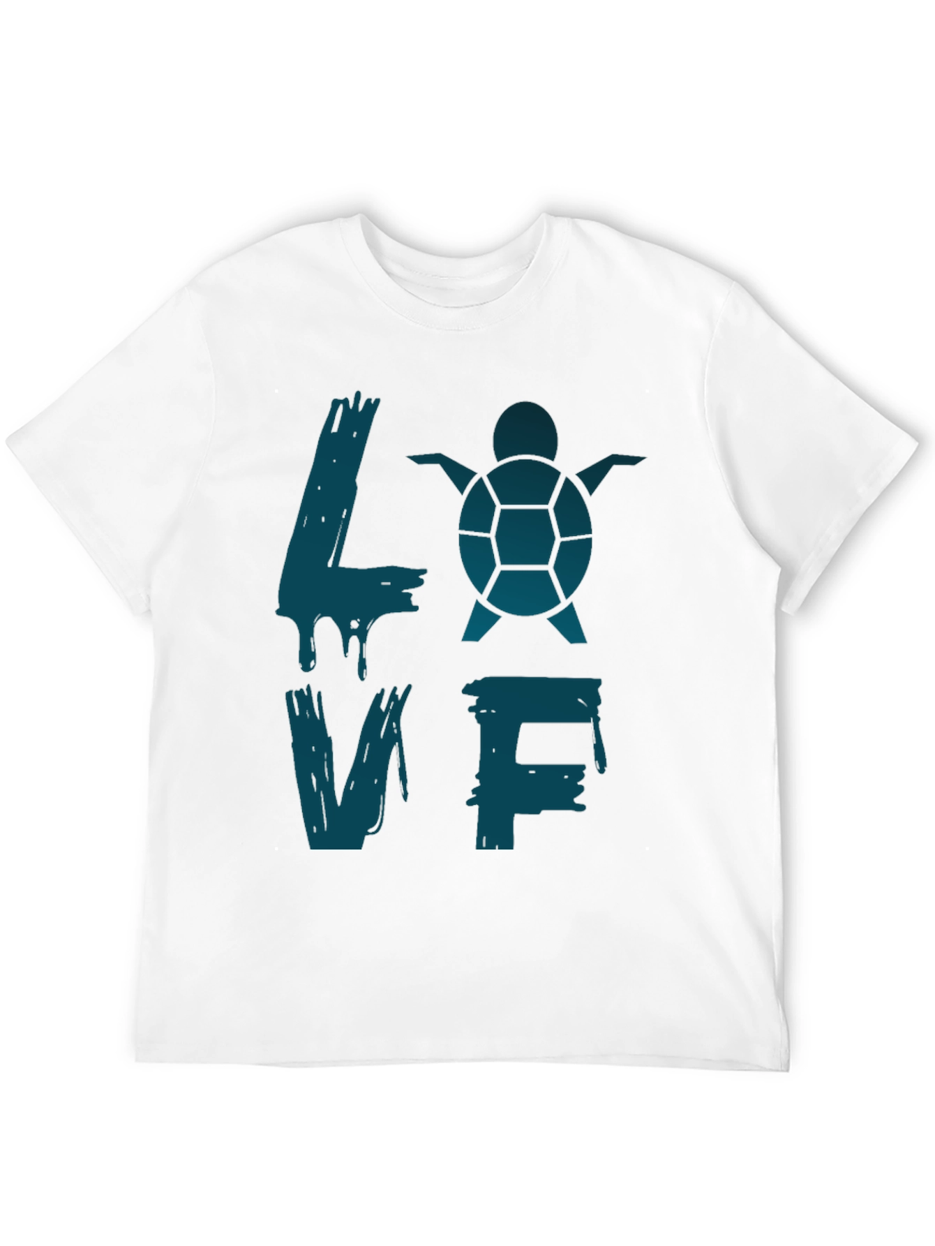 Turtle Love Graphic T-Shirt - Black