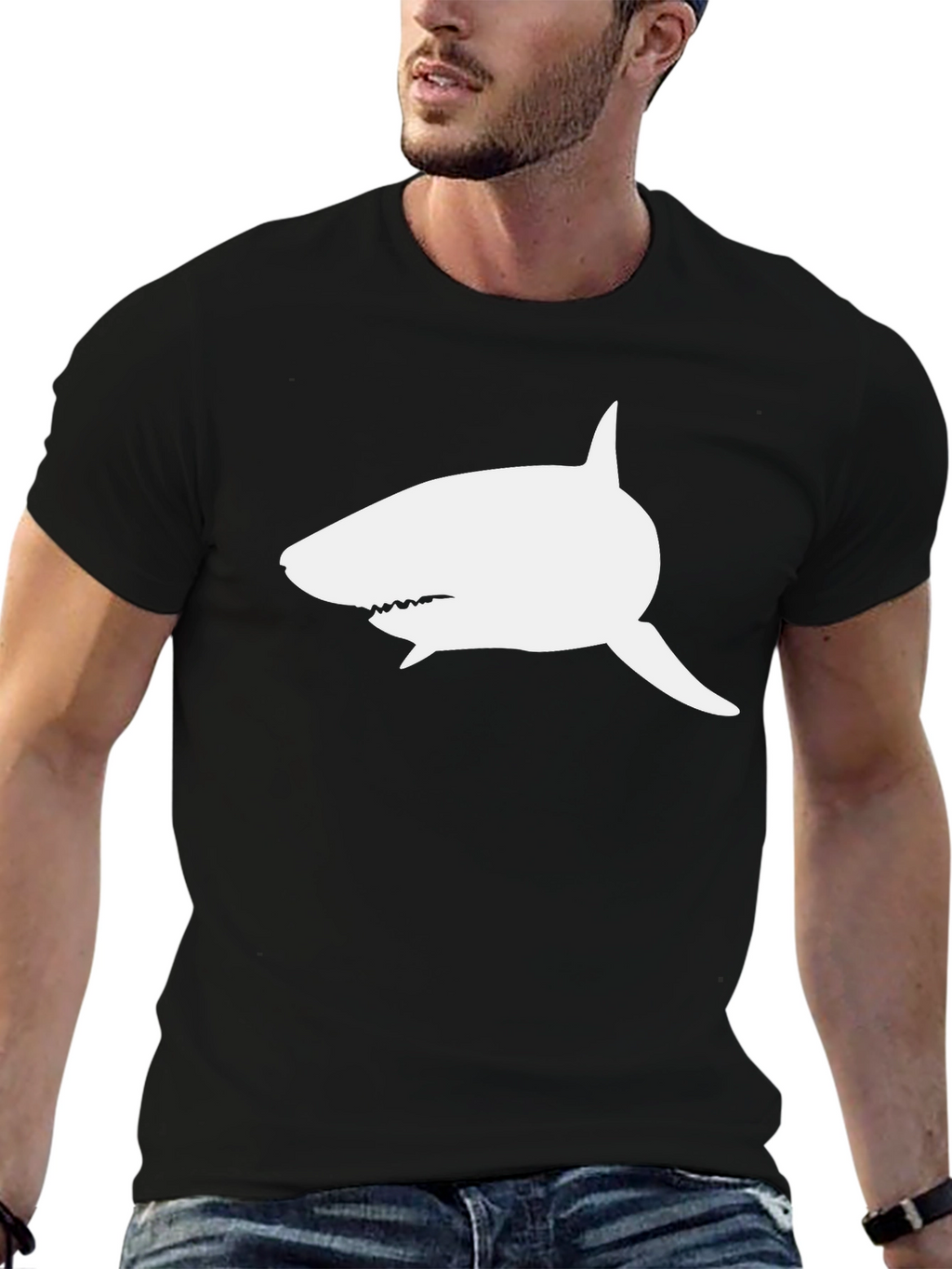 Shark Graphic Print T-Shirt