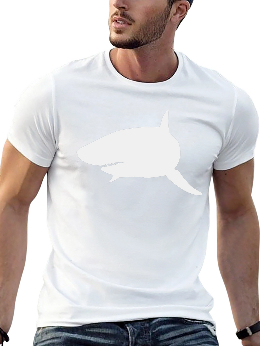 Shark Graphic Print T-Shirt
