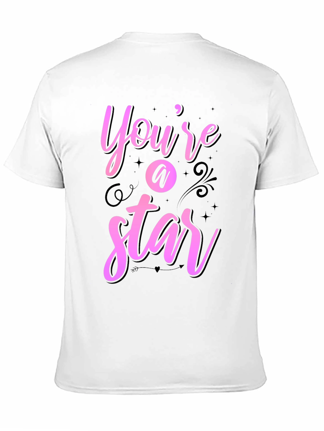 Youre A Star Graphic Tee - Black Casual Shirt
