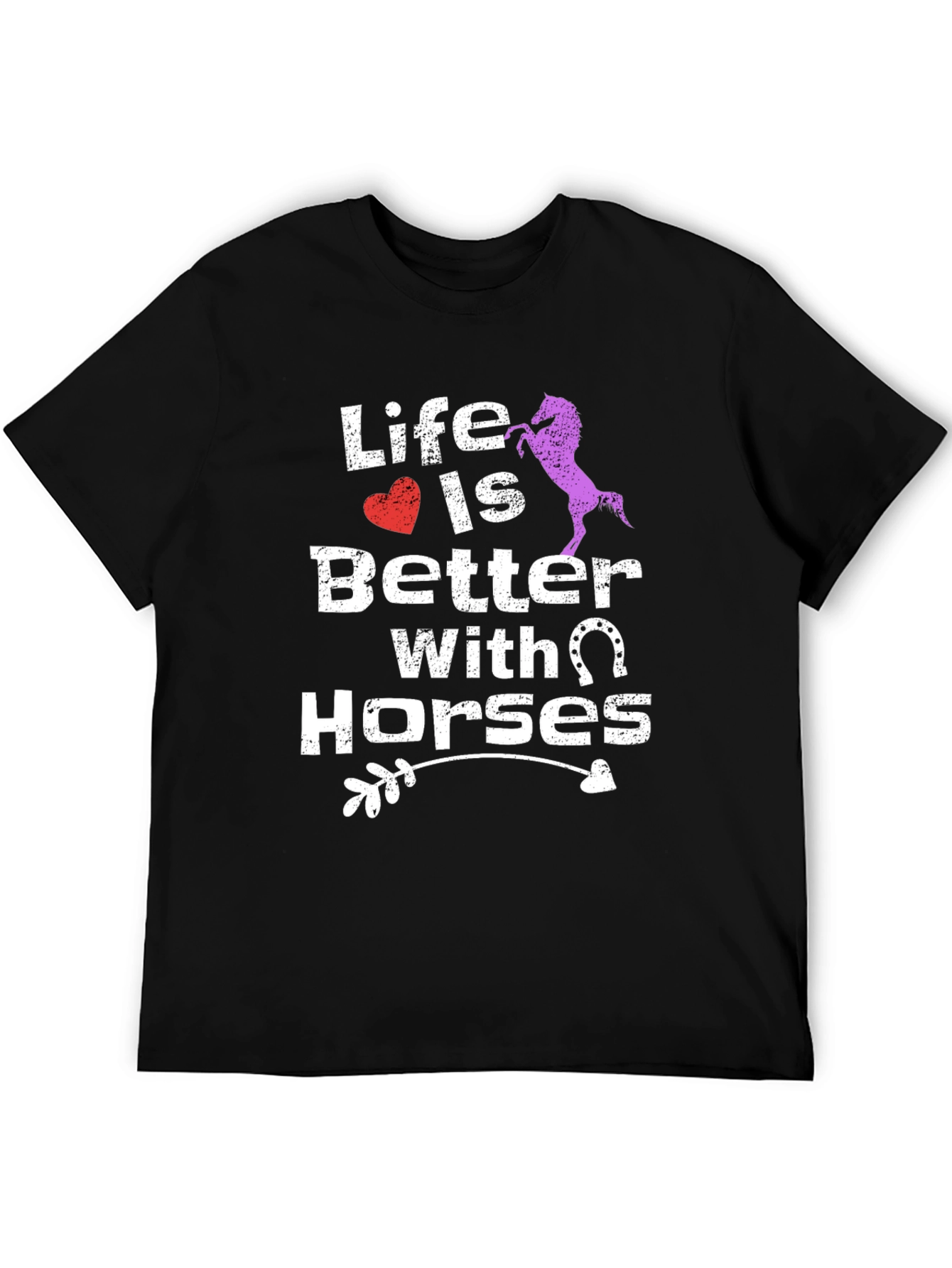 Life Is Better With Horses Graphic Tee