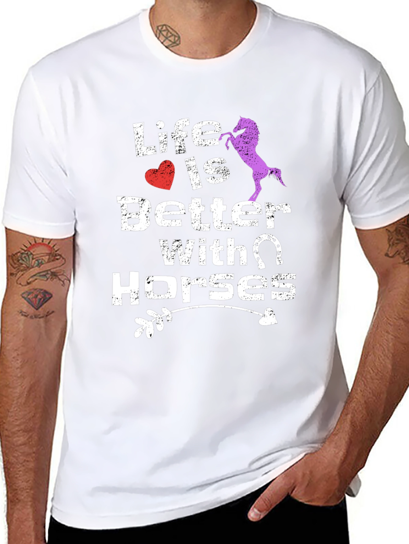 Life Is Better With Horses Graphic Tee