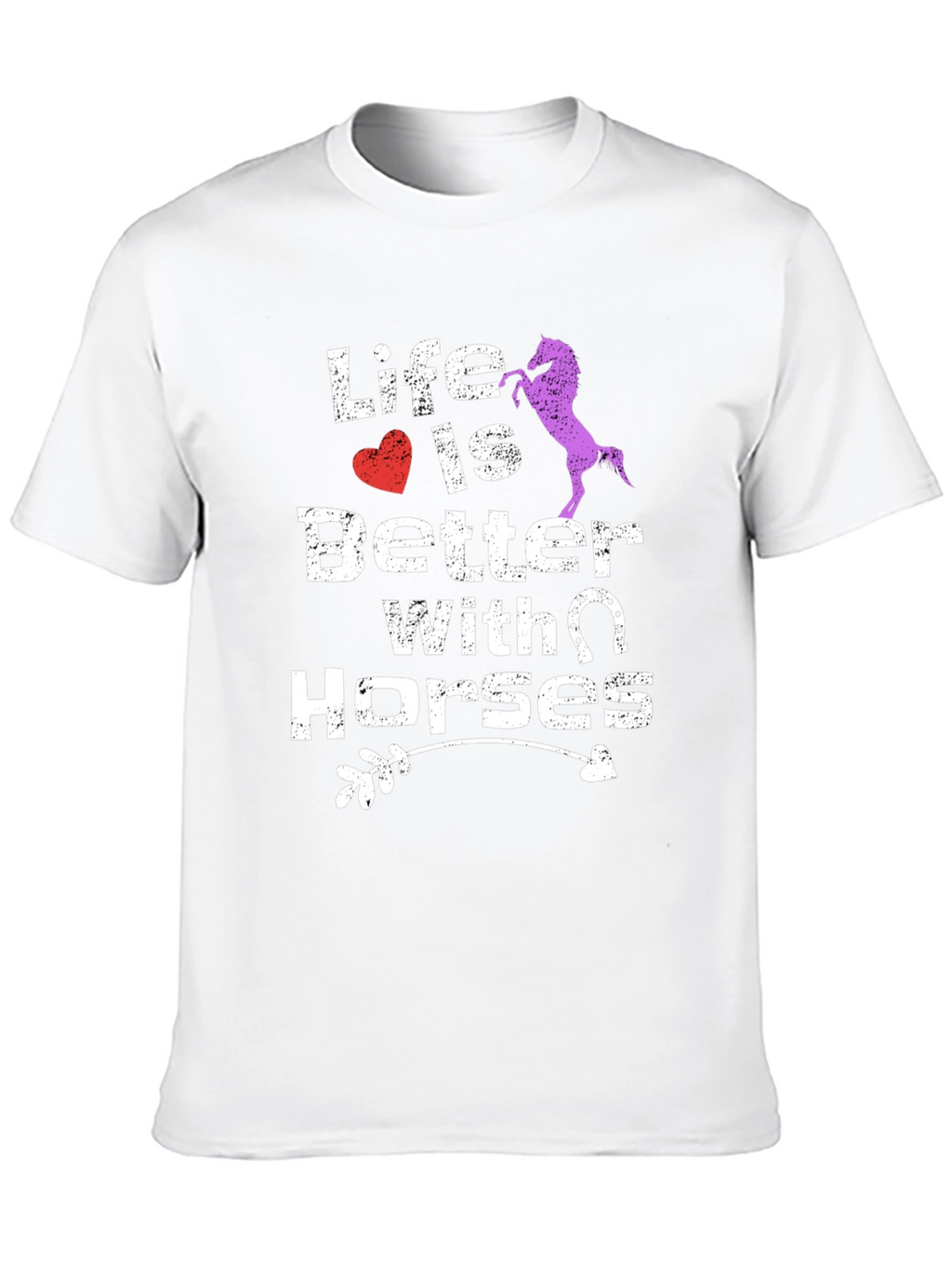 Life Is Better With Horses Graphic Tee