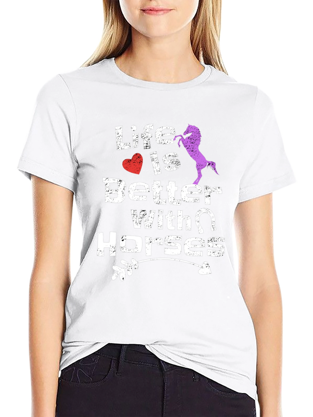 Life Is Better With Horses Graphic Tee