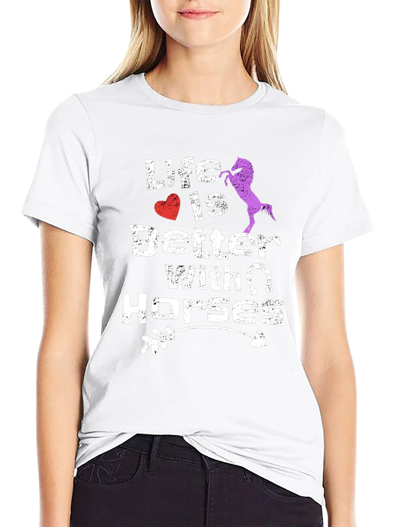Life Is Better With Horses Graphic Tee