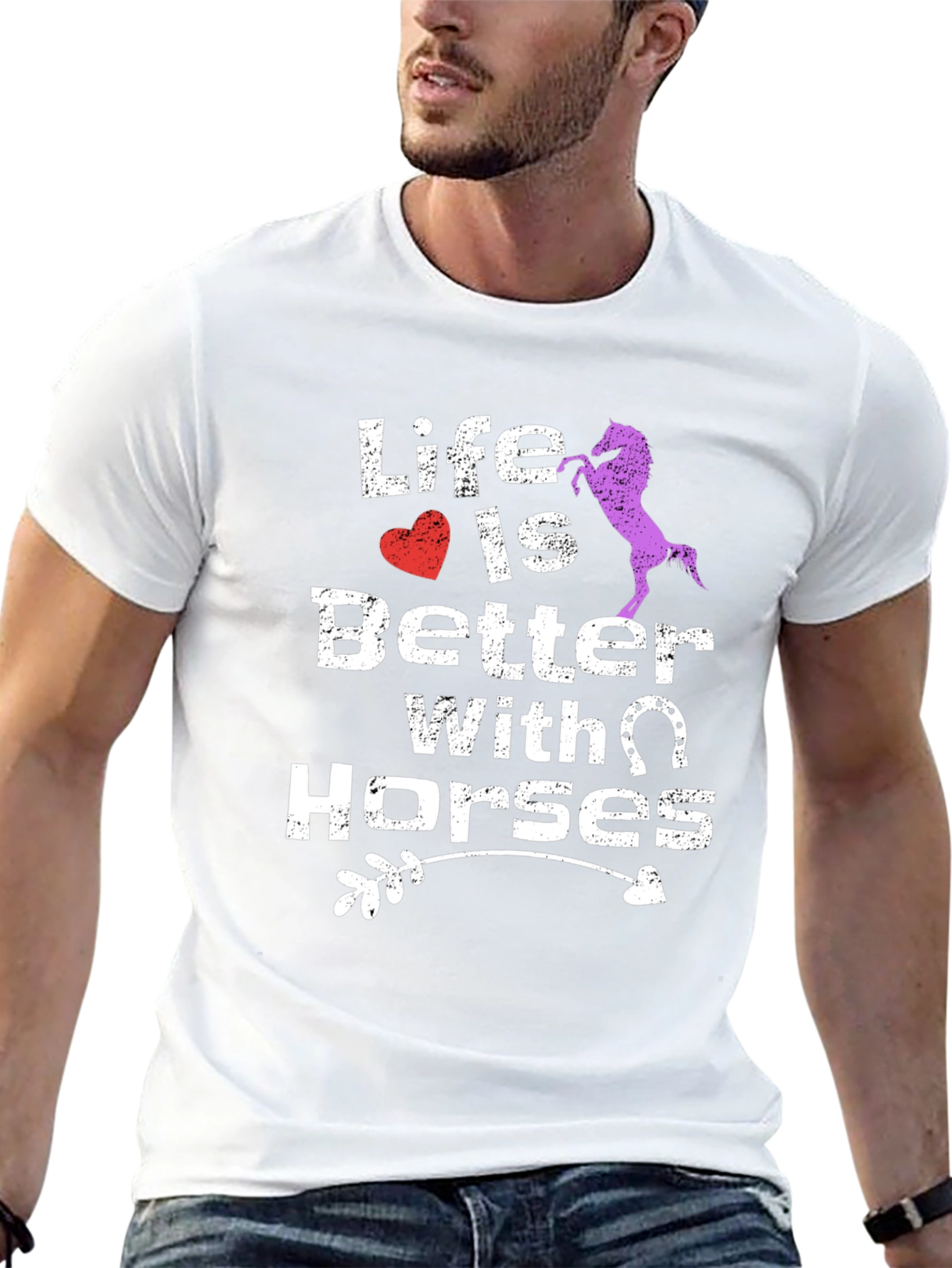 Life Is Better With Horses Graphic Tee