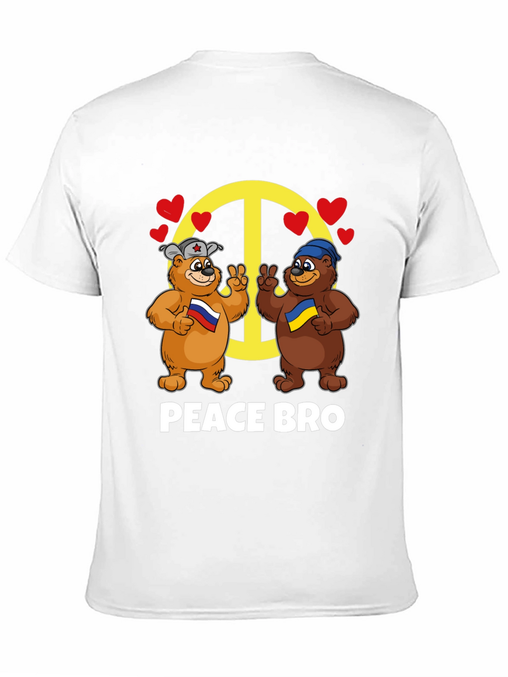 Peace Bro T-Shirt: Russia & Ukraine Bears