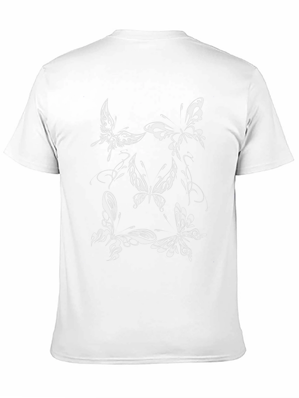 Butterfly Graphic Tee - Stylish Black T-Shirt