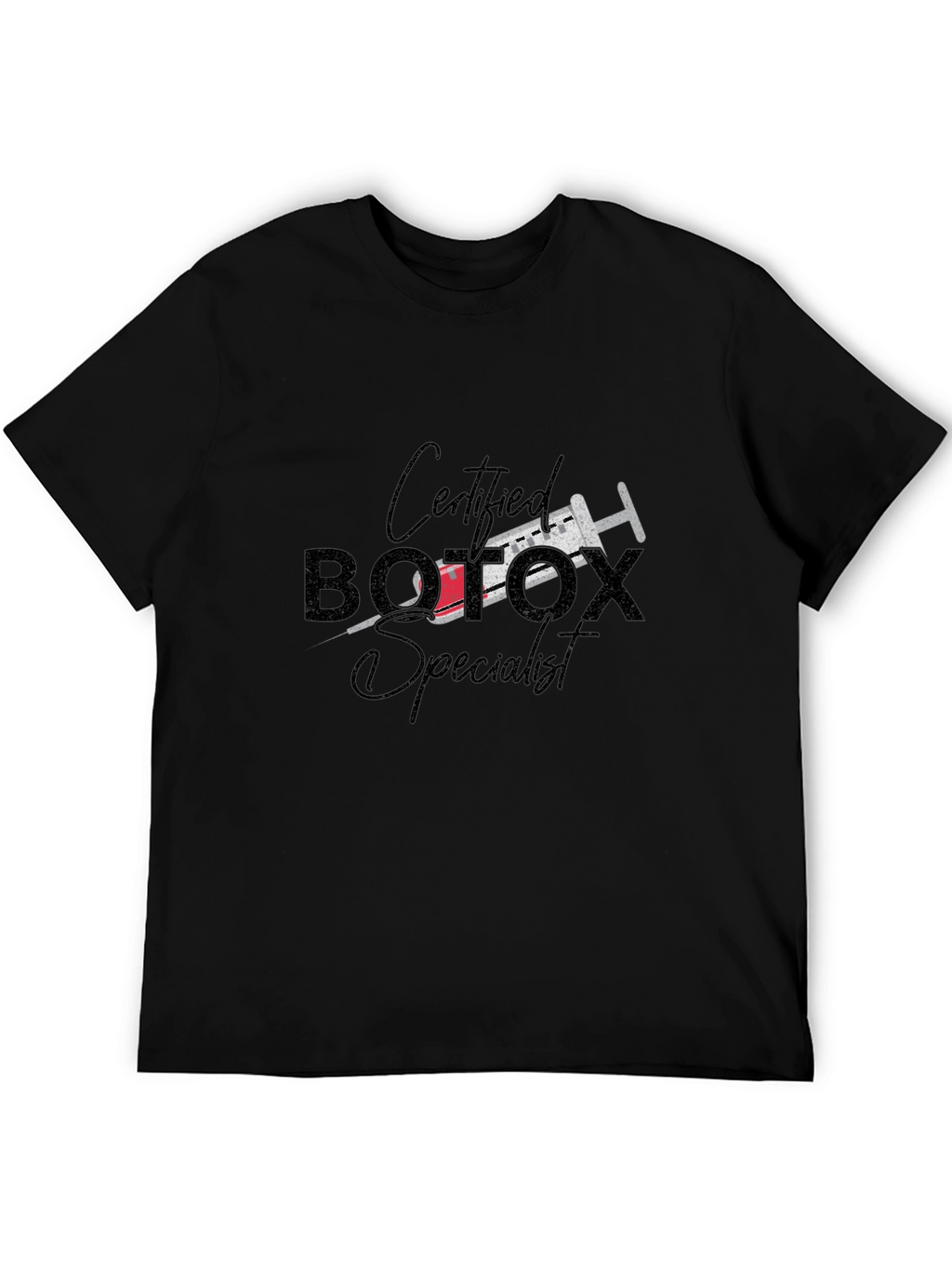 Certified Botox Specialist Black Graphic Tee