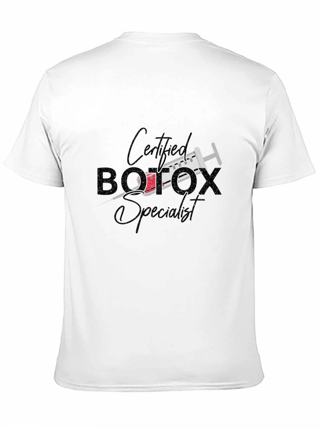 Certified Botox Specialist Black Graphic Tee