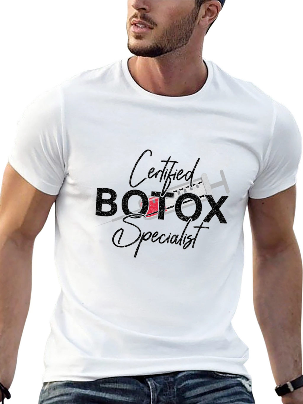 Certified Botox Specialist Black Graphic Tee