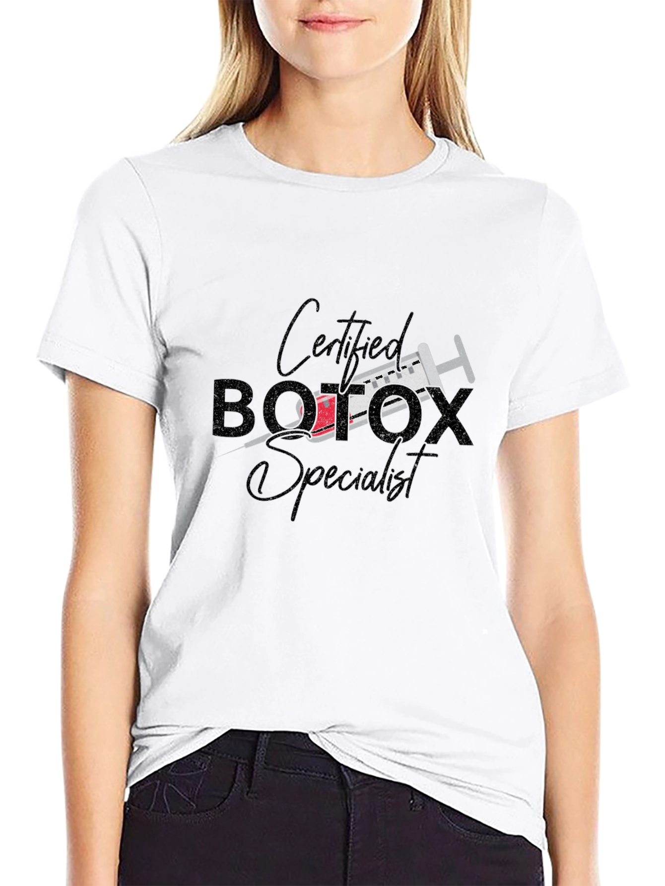 Certified Botox Specialist Black Graphic Tee
