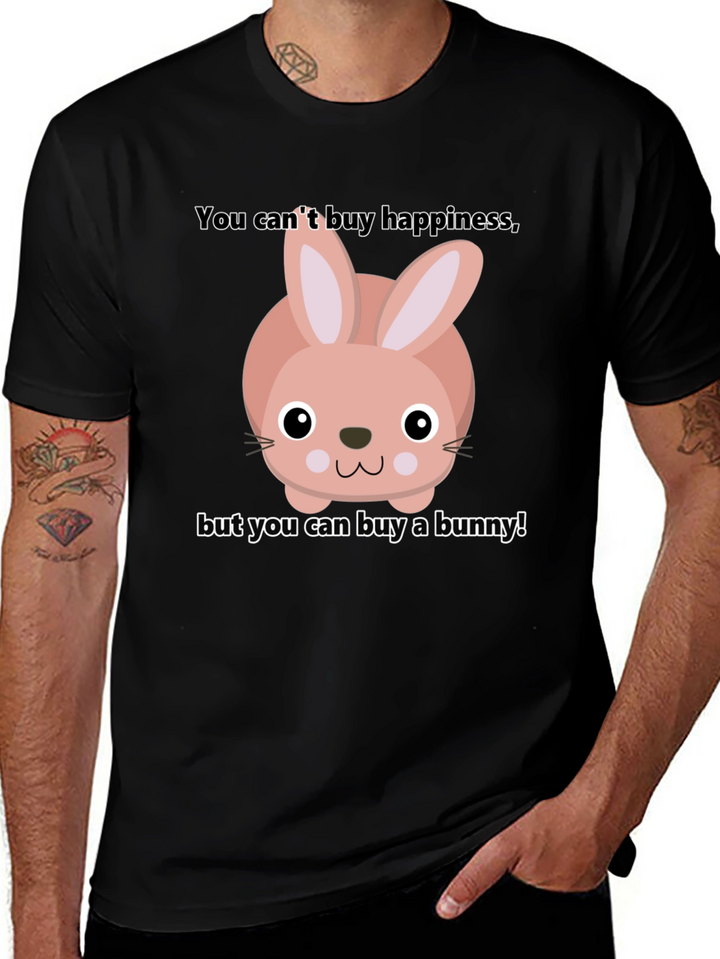 Funny Bunny T-Shirt - Buy Happiness