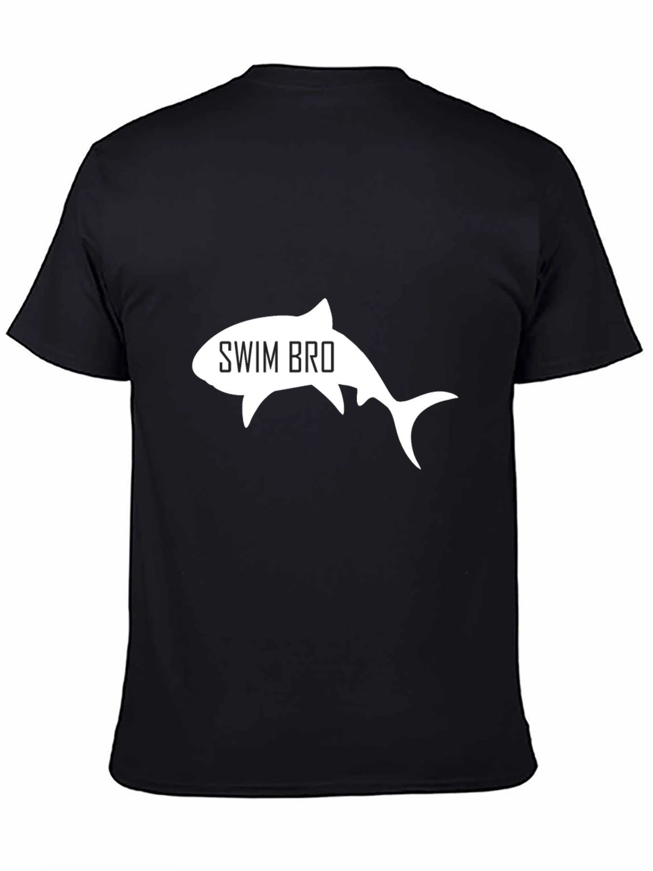 Swim Bro Shark Graphic Tee - Black